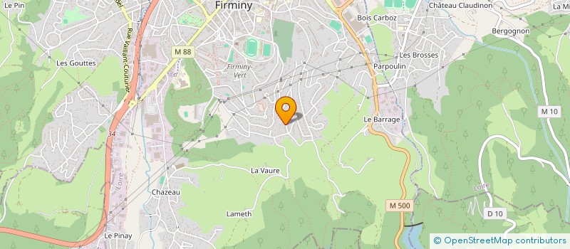 localisation de l'entreprise MADAME ANNE-CLAIRE OLLAGNIER  FIRMINY