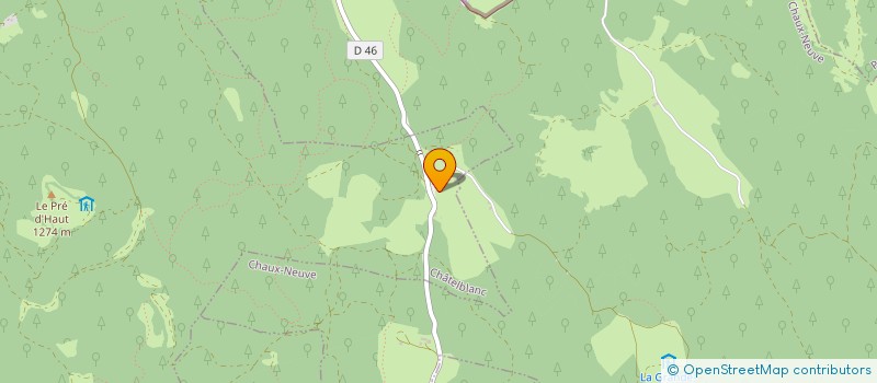 localisation de l'entreprise MADAME ANNE-CLAIRE PAGNIER  CHAUX-NEUVE