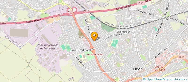 localisation de l'entreprise MADAME ANNE-CLAIRE PECQUEUR  LIEVIN