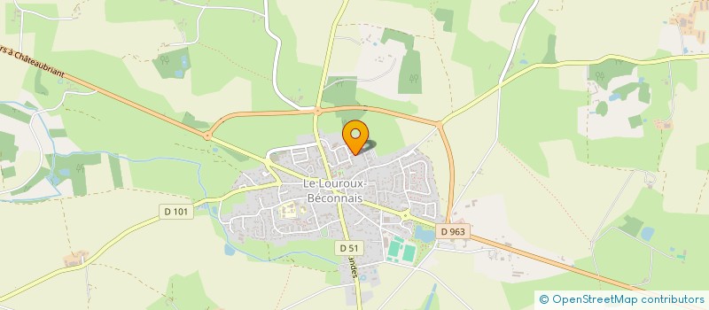 localisation de l'entreprise MADAME ANNE CLAIRE PETITEAU  VAL D'ERDRE-AUXENCE