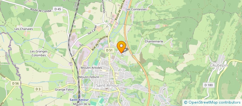 localisation de l'entreprise MADAME ANNE CLAIRE PRUNIER  SAINT-AMOUR