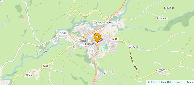 localisation de l'entreprise MADAME ANNE CLAIRE SEGURET  LAGUIOLE