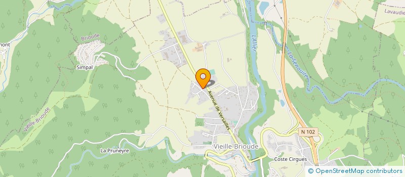 localisation de l'entreprise MADAME ANNE-CLAIRE SERVANT  VIEILLE-BRIOUDE