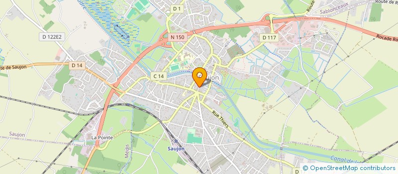 localisation de l'entreprise MADAME ANNE-CLAIRE SOUTY  SAUJON