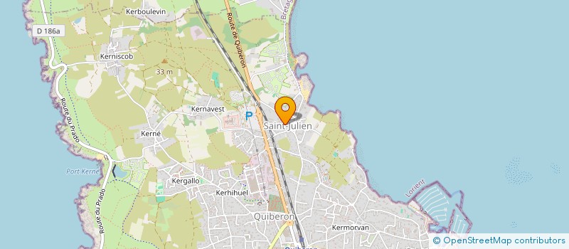 localisation de l'entreprise MADAME ANNE CLARISSE  QUIBERON