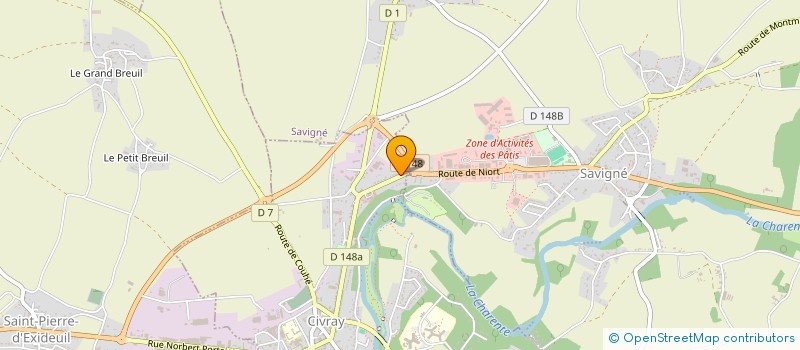 localisation de l'entreprise MADAME ANNE-CLAUDE COTTINEAU  SAINT-PIERRE-D'EXIDEUIL