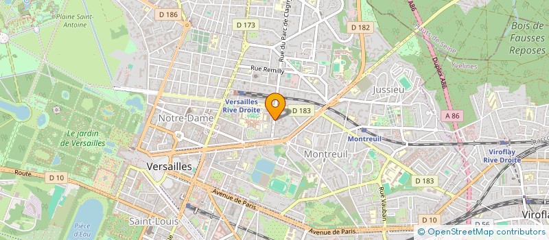 localisation de l'entreprise MADAME ANNE-CLAUDE ELY à VERSAILLES