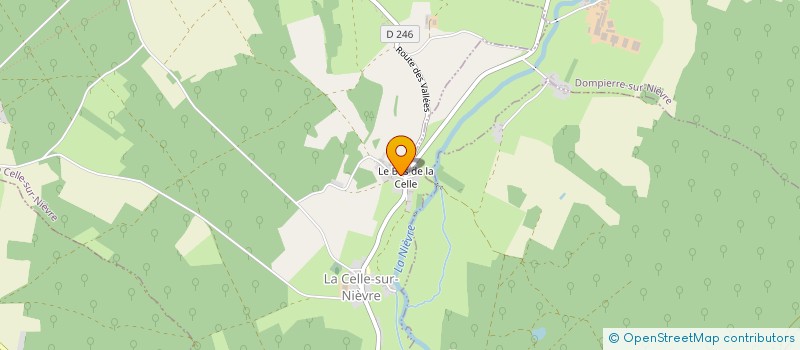 localisation de l'entreprise MADAME ANNE CLAUDEL  LA CELLE-SUR-NIEVRE