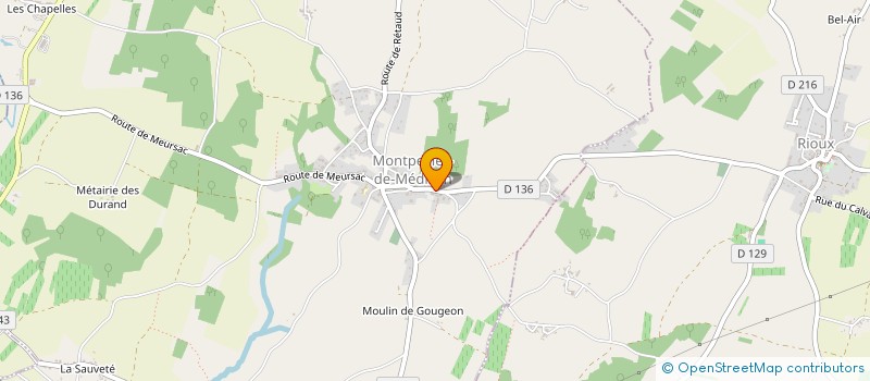 localisation de l'entreprise MADAME ANNE CLAVEL  MONTPELLIER-DE-MEDILLAN