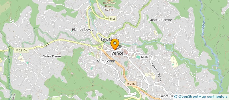 localisation de l'entreprise MADAME ANNE CLEMENCE ZANCANARO à VENCE