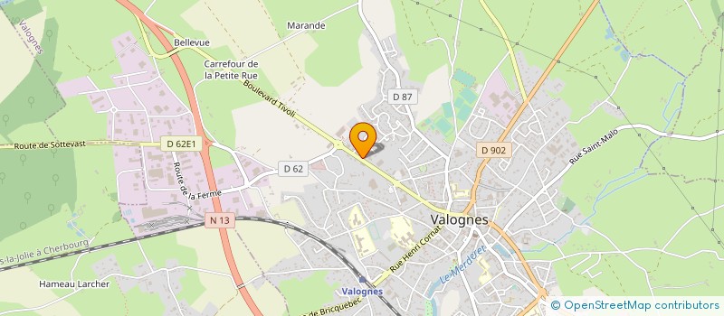 localisation de l'entreprise MADAME ANNE CLERFOND  VALOGNES