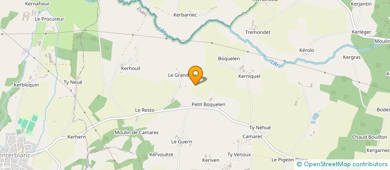 localisation de l'entreprise MADAME ANNE CLERY à ELVEN