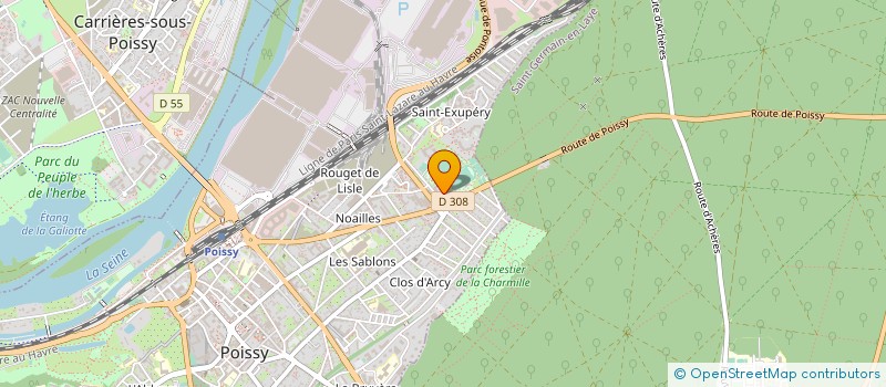 localisation de l'entreprise MADAME ANNE CLERY-MELIN  POISSY