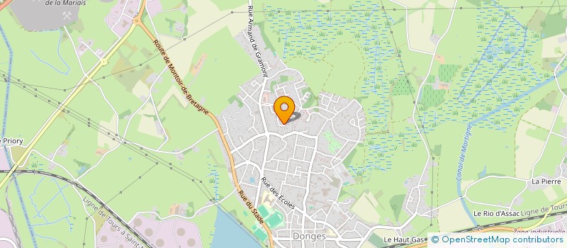 localisation de l'entreprise MADAME ANNE CLOUET  DONGES