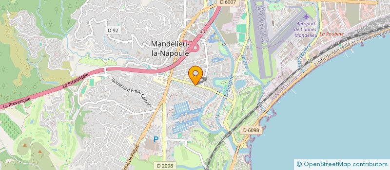 localisation de l'entreprise MADAME ANNE COATALEM  MANDELIEU-LA-NAPOULE