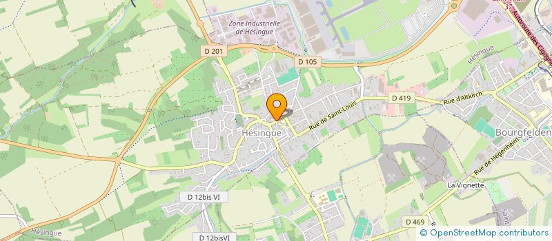 localisation de l'entreprise MADAME ANNE COHENDET  HESINGUE