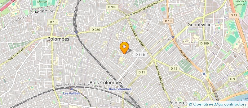 localisation de l'entreprise MADAME ANNE COMPAIN à BOIS-COLOMBES