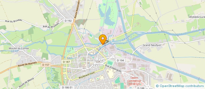 localisation de l'entreprise MADAME ANNE-CONSTANCE LETERME  AIRE SUR LA LYS