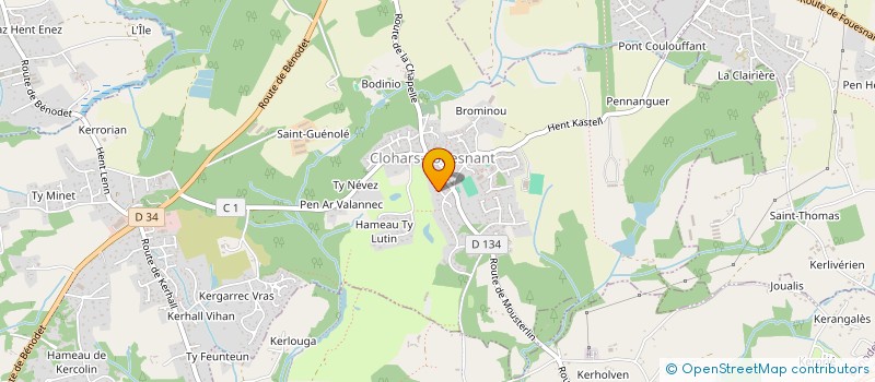 localisation de l'entreprise MADAME ANNE CONTAL  CLOHARS-FOUESNANT