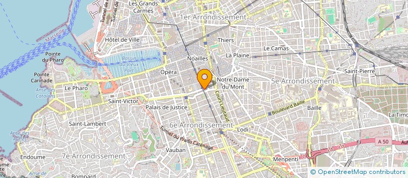 localisation de l'entreprise MADAME ANNE CORALIE RENAUD  MARSEILLE