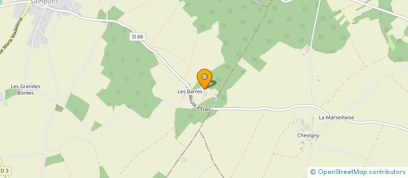 localisation de l'entreprise MADAME ANNE CORMIER  MOUTIERS-EN-PUISAYE