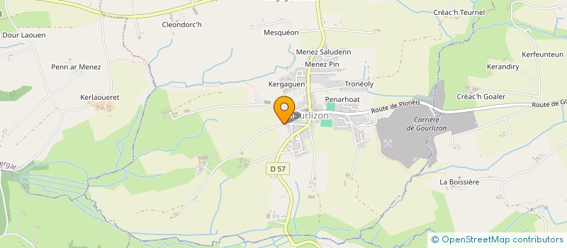 localisation de l'entreprise MADAME ANNE CORNEC  GOURLIZON