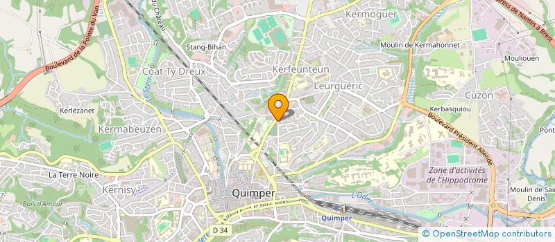 localisation de l'entreprise MADAME ANNE CORNEC à QUIMPER