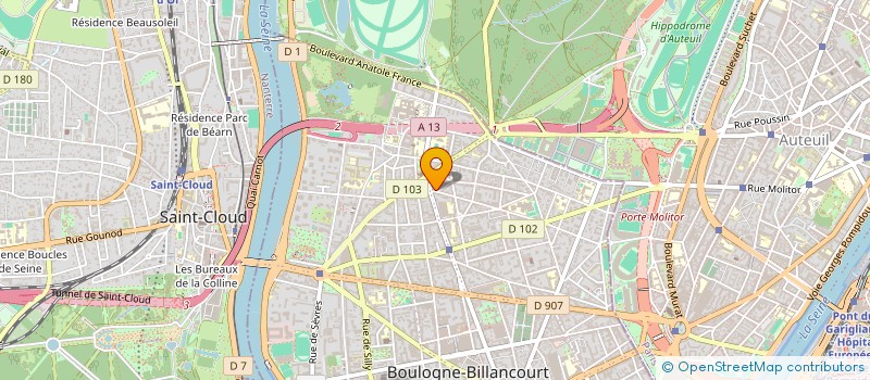 localisation de l'entreprise MADAME ANNE CORNELL à BOULOGNE-BILLANCOURT