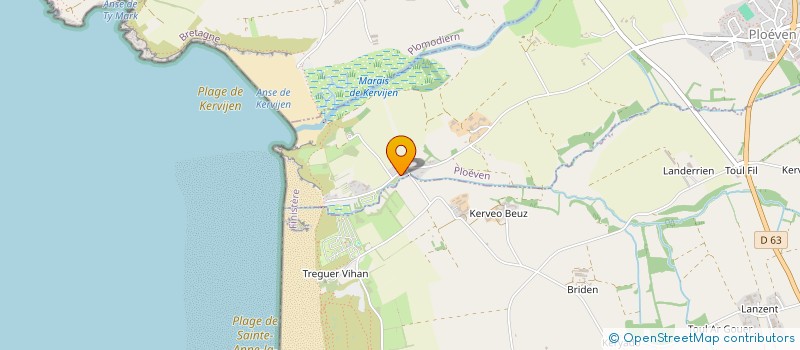 localisation de l'entreprise MADAME ANNE CORNIC  PLOEVEN