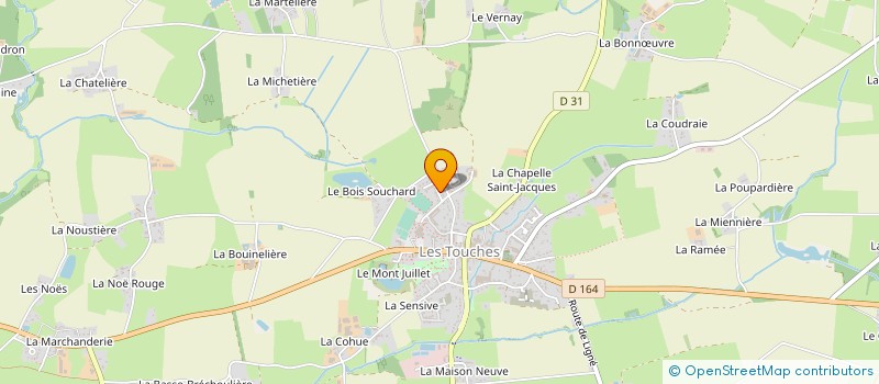 localisation de l'entreprise MADAME ANNE CORREA  LES TOUCHES