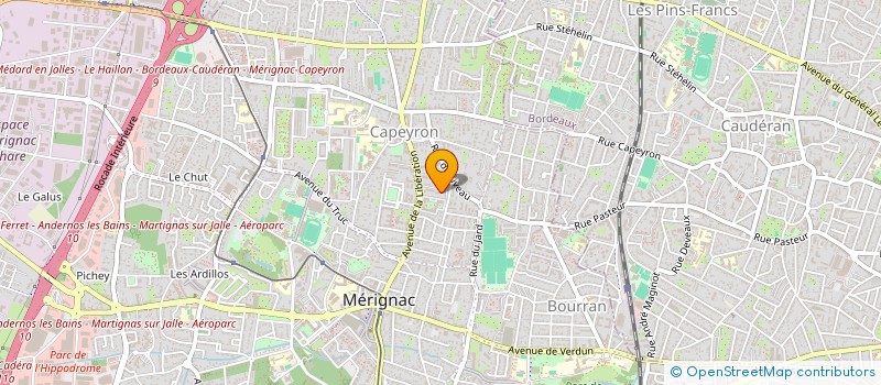 localisation de l'entreprise MADAME ANNE CORSAN  MERIGNAC