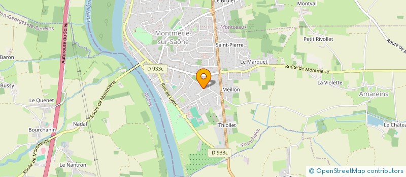 localisation de l'entreprise MADAME ANNE CORVAL  MONTMERLE-SUR-SAONE