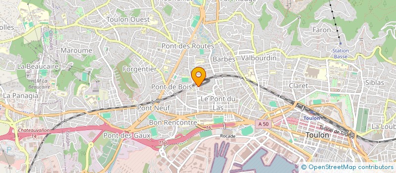 localisation de l'entreprise MADAME ANNE COSTANTINO  TOULON