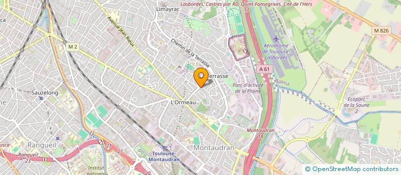 localisation de l'entreprise MADAME ANNE COSTET  TOULOUSE