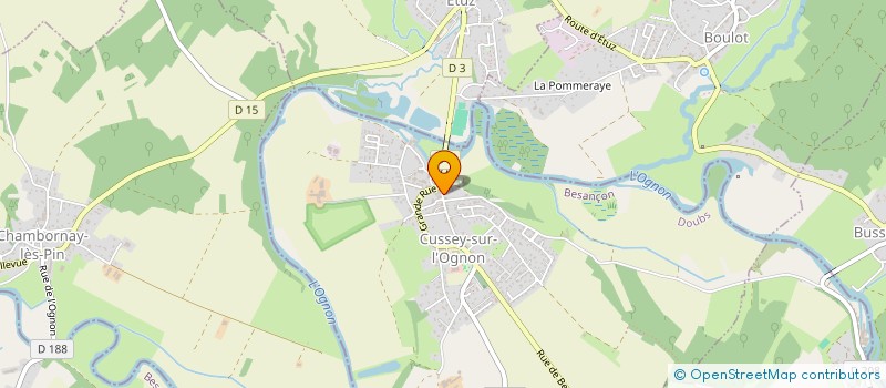 localisation de l'entreprise MADAME ANNE COTE  CUSSEY-SUR-L'OGNON