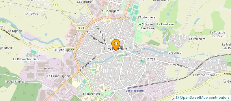 localisation de l'entreprise MADAME ANNE COULANGE à LES HERBIERS
