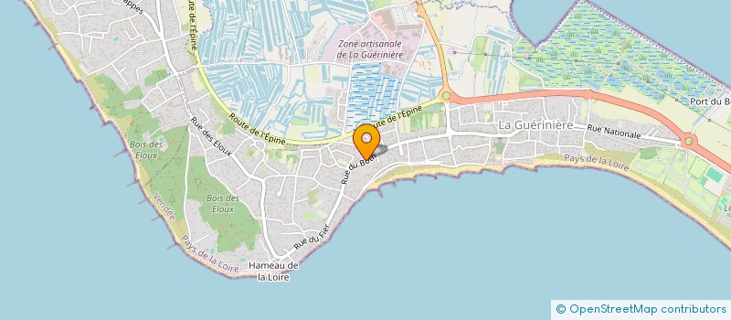 localisation de l'entreprise MADAME ANNE COULON  LA GUERINIERE