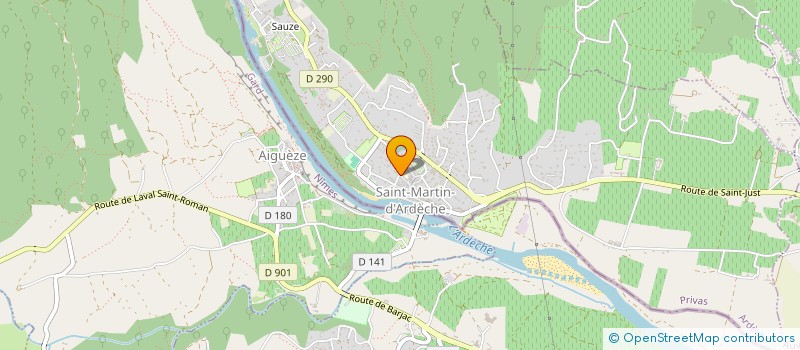 localisation de l'entreprise MADAME ANNE COULON  SAINT-MARTIN-D'ARDECHE