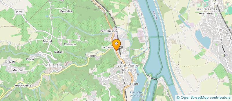 localisation de l'entreprise MADAME ANNE COULON  SAINT-PIERRE-DE-BUF