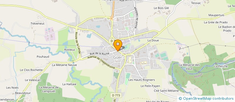 localisation de l'entreprise MADAME ANNE COULON  GUER