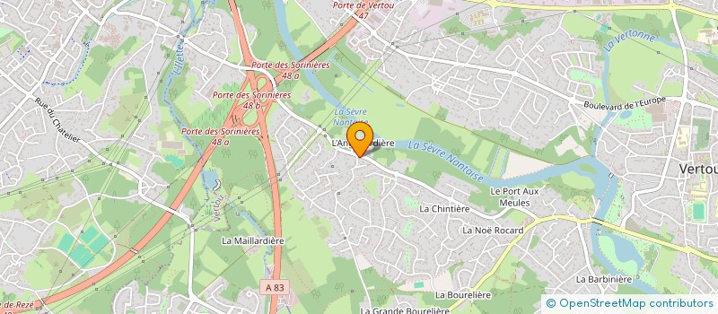 localisation de l'entreprise MADAME ANNE COURCIER à VERTOU