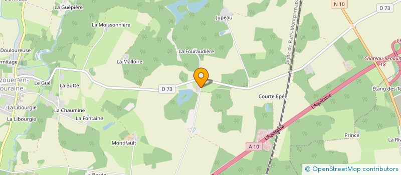 localisation de l'entreprise MADAME ANNE COUSIN  AUZOUER EN TOURAINE