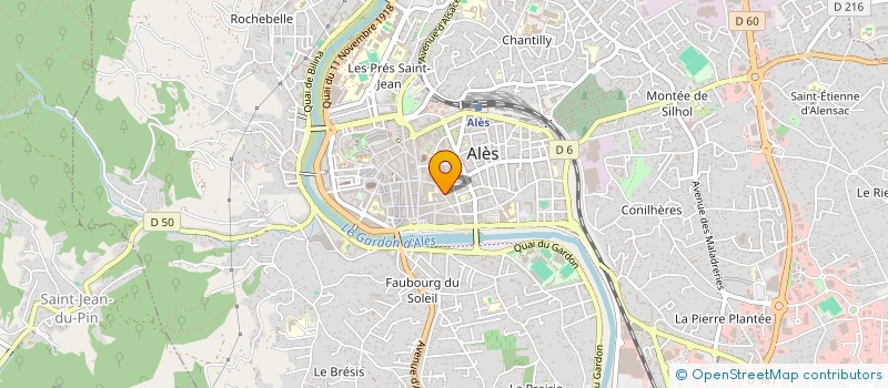 localisation de l'entreprise MADAME ANNE CRAS à ALES
