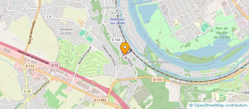 localisation de l'entreprise MADAME ANNE CREFF à VILLENNES-SUR-SEINE