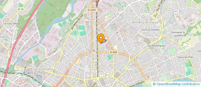 localisation de l'entreprise MADAME ANNE CREPY à ANNECY