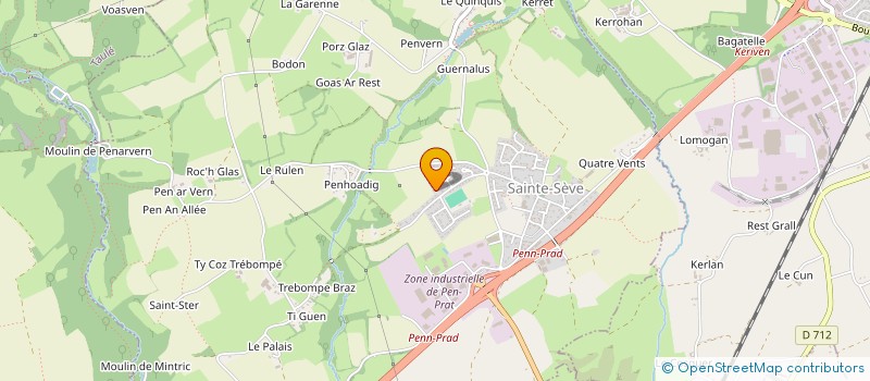 localisation de l'entreprise MADAME ANNE CUEFF  SAINTE-SEVE