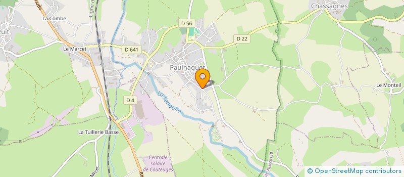 localisation de l'entreprise MADAME ANNE CUELLAR  PAULHAGUET