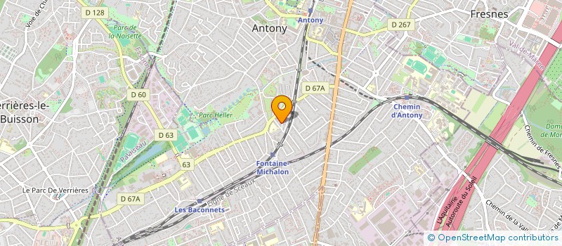 localisation de l'entreprise MADAME ANNE CYNOBER à ANTONY