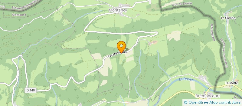 localisation de l'entreprise MADAME ANNE D'ABOVILLE  MONTANCY