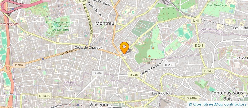 localisation de l'entreprise MADAME ANNE D'HUMILLY DE CHEVILLY à MONTREUIL